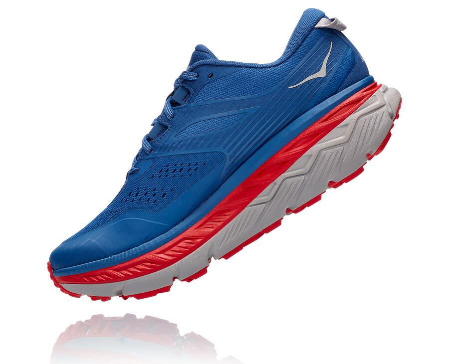 Trail Shoes Mens - Hoka One One Stinson Atr 6 - Blue - UMSJOEW-49